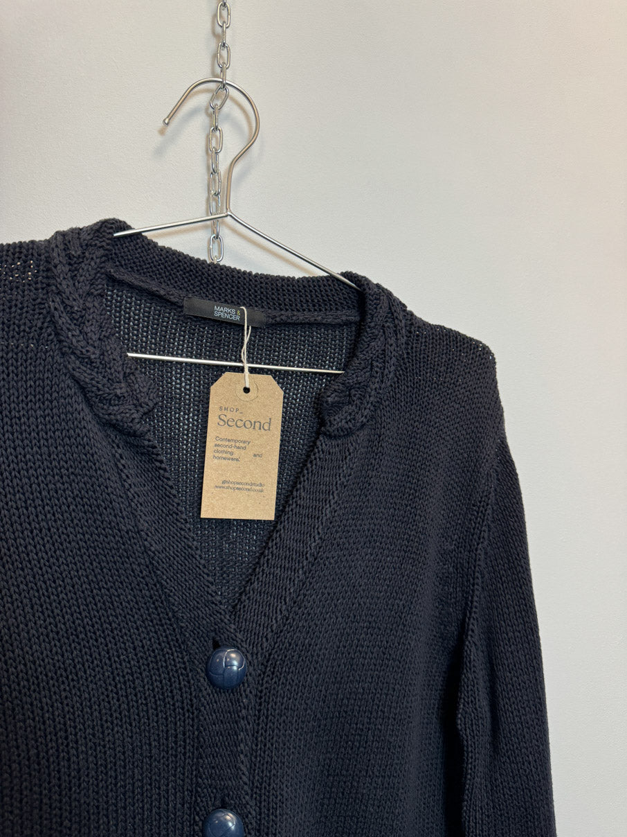 Mid-weight knit cardigan (M)