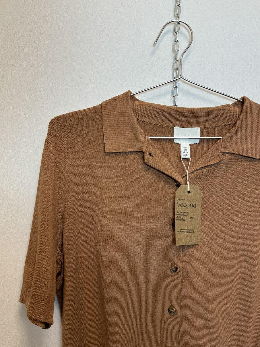 Short sleeved knit cardigan (S)