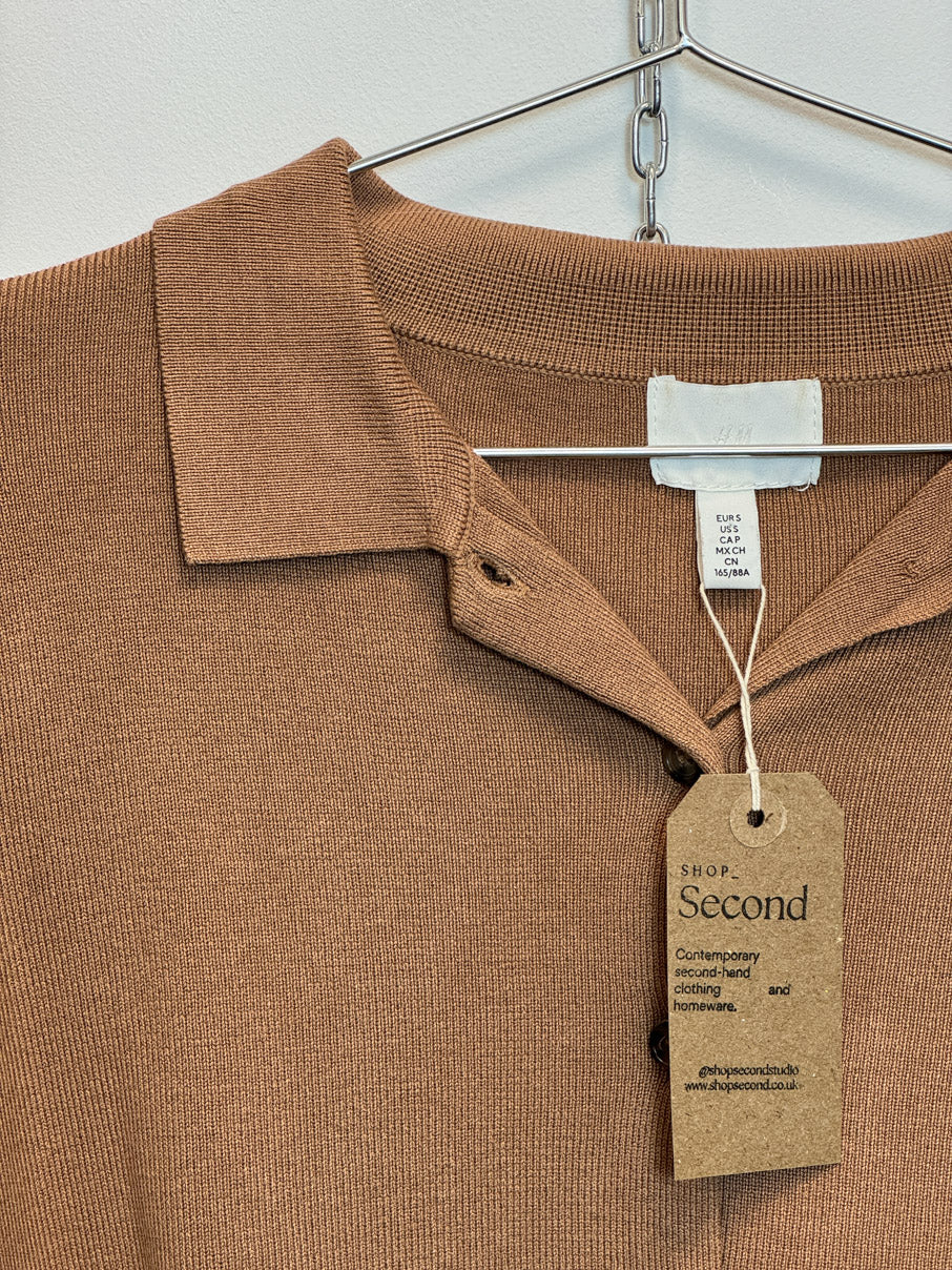 Short sleeved knit cardigan (S)