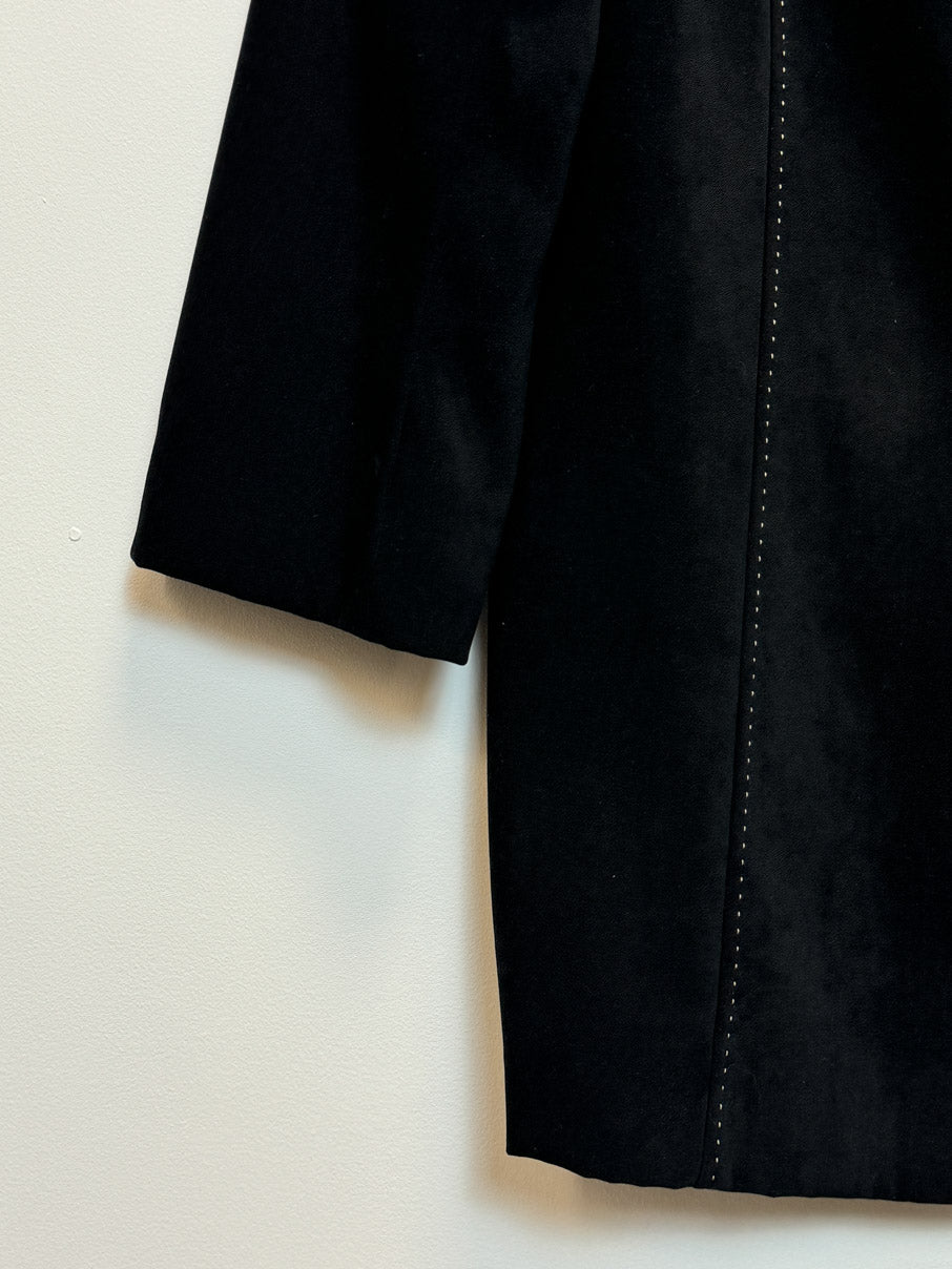 Zip-through collarless jacket (M)