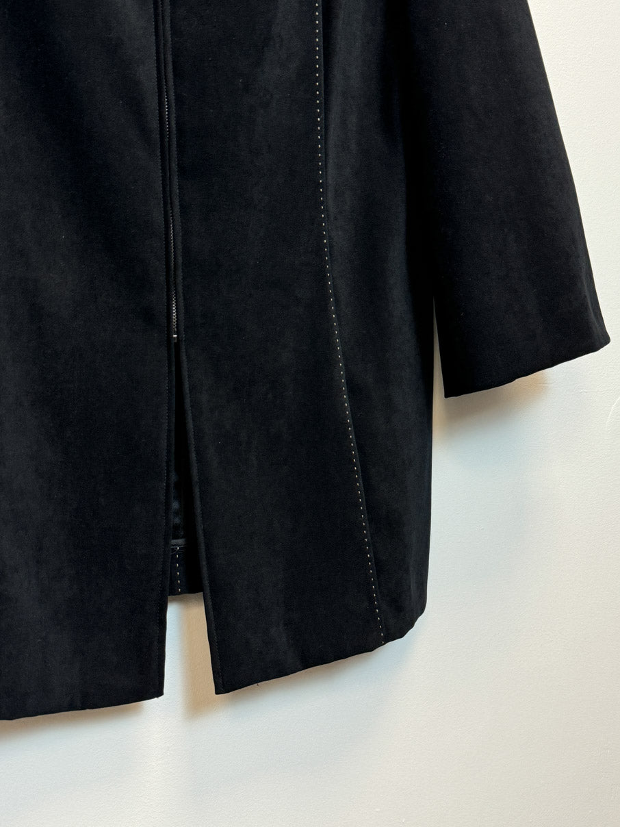 Zip-through collarless jacket (M)