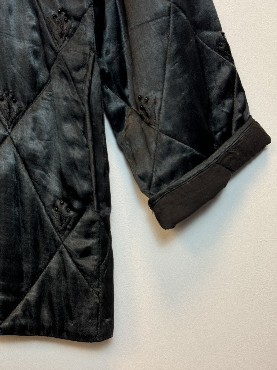 Beaded quilted jacket (M)