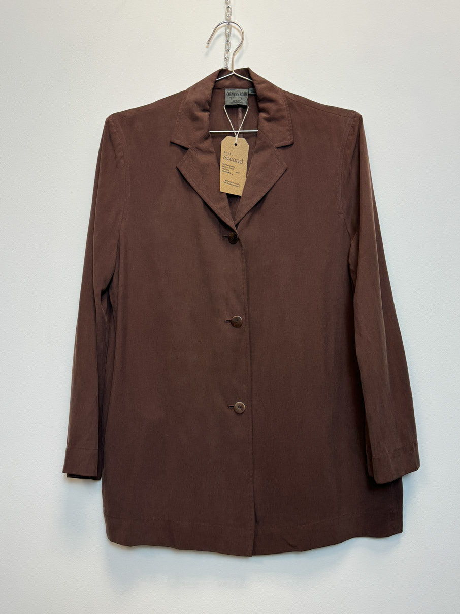 Button through silk shirt (M)