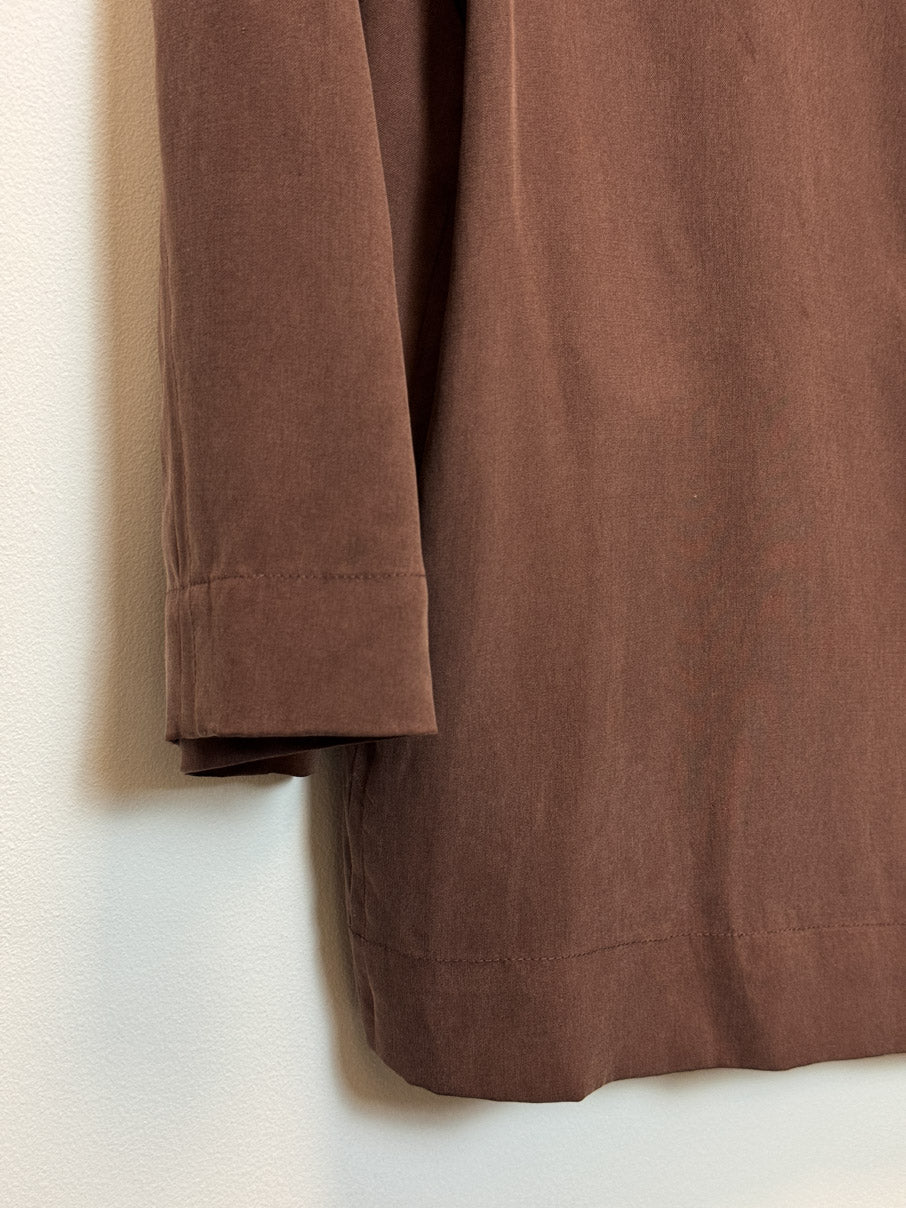 Button through silk shirt (M)