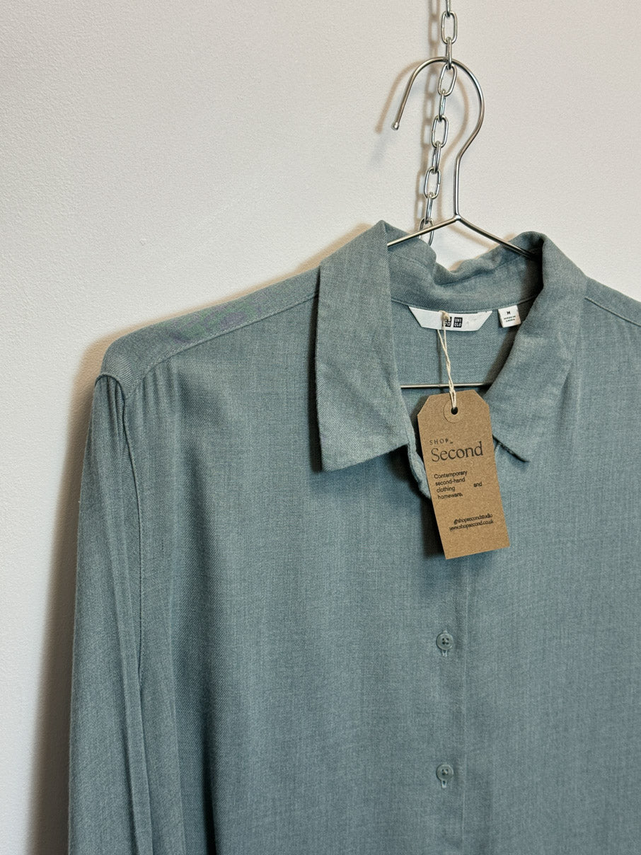 Brushed cotton button up shirt (M)