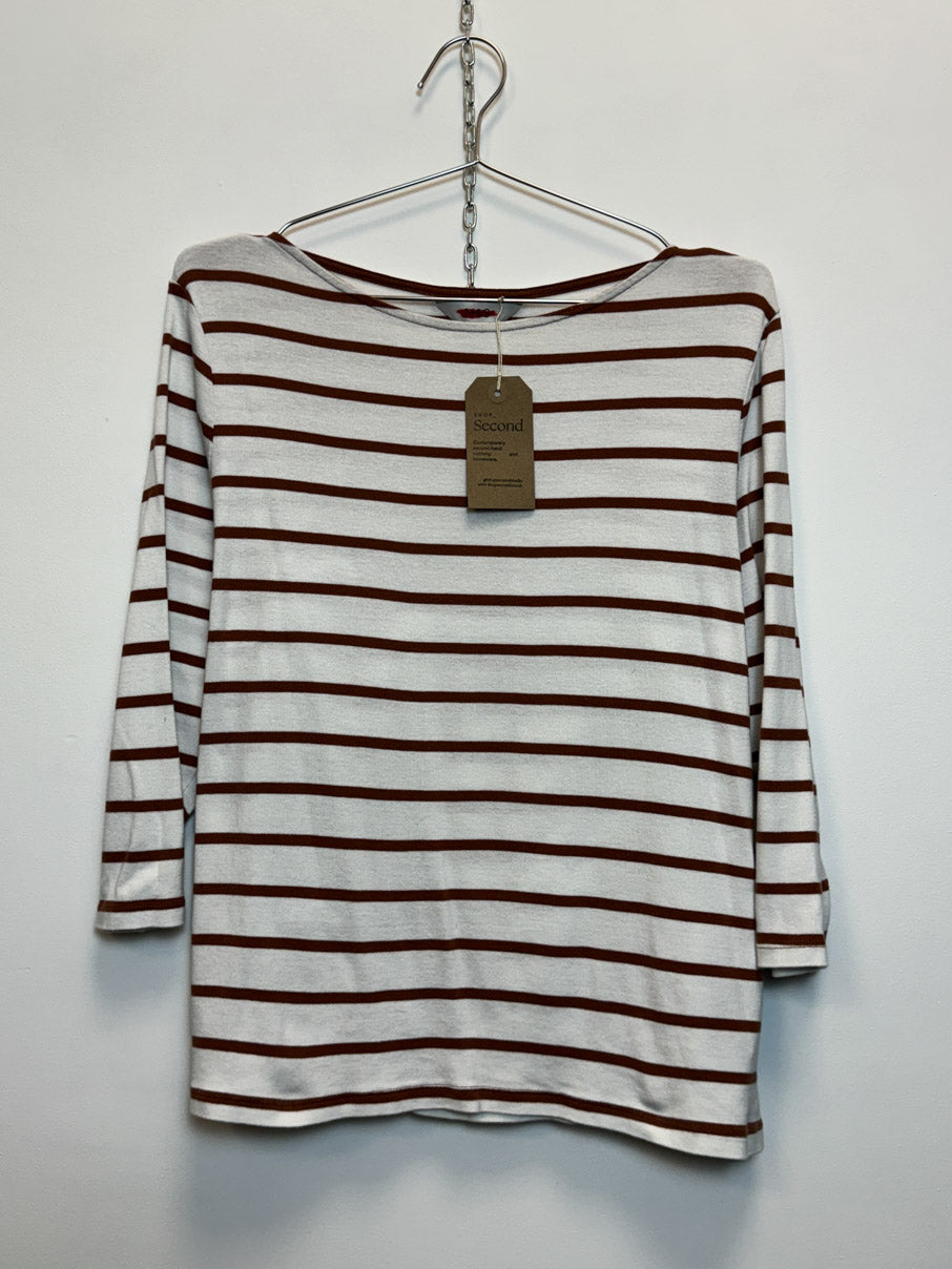 Neutral stripe breton jersey (L)