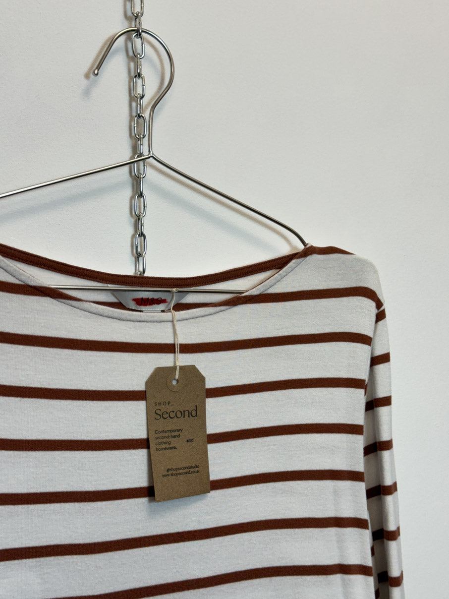 Neutral stripe breton jersey (L)