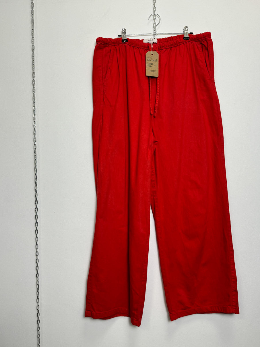 Heavy cotton drawstring trousers (L)