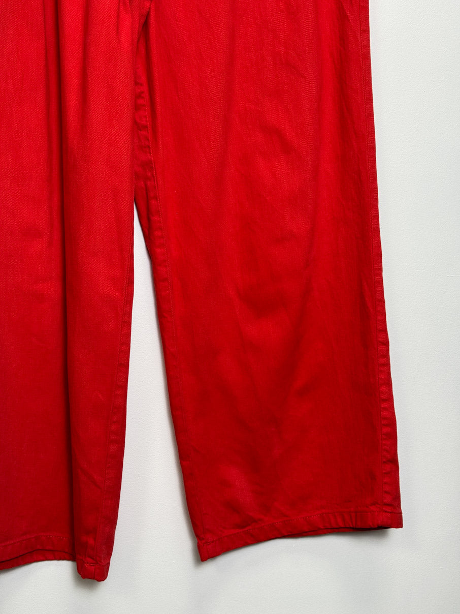 Heavy cotton drawstring trousers (L)