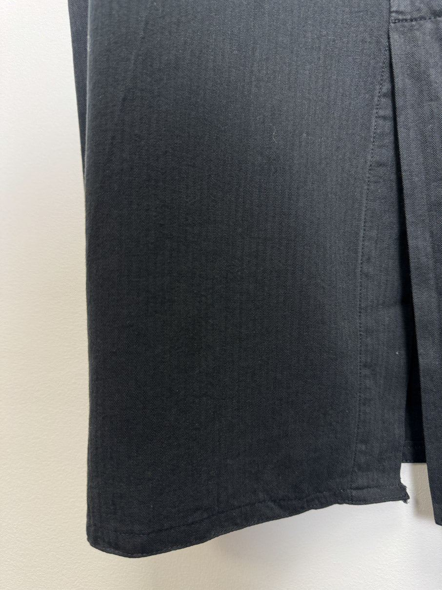 Vintage heavy cotton blend midi skirt (M)