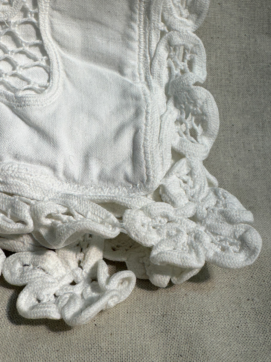 White lace cushion cover