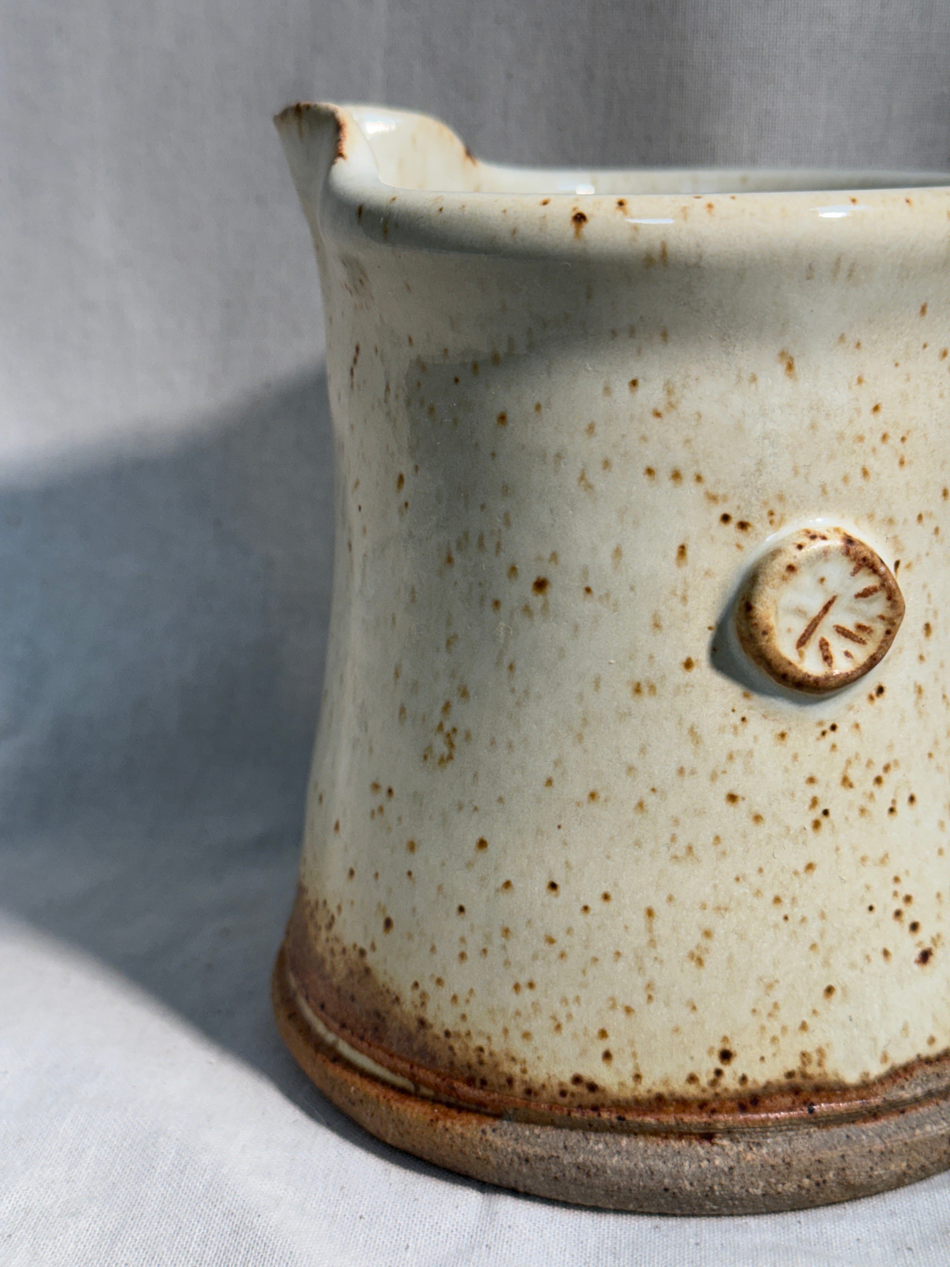 Stoneware splatter jug
