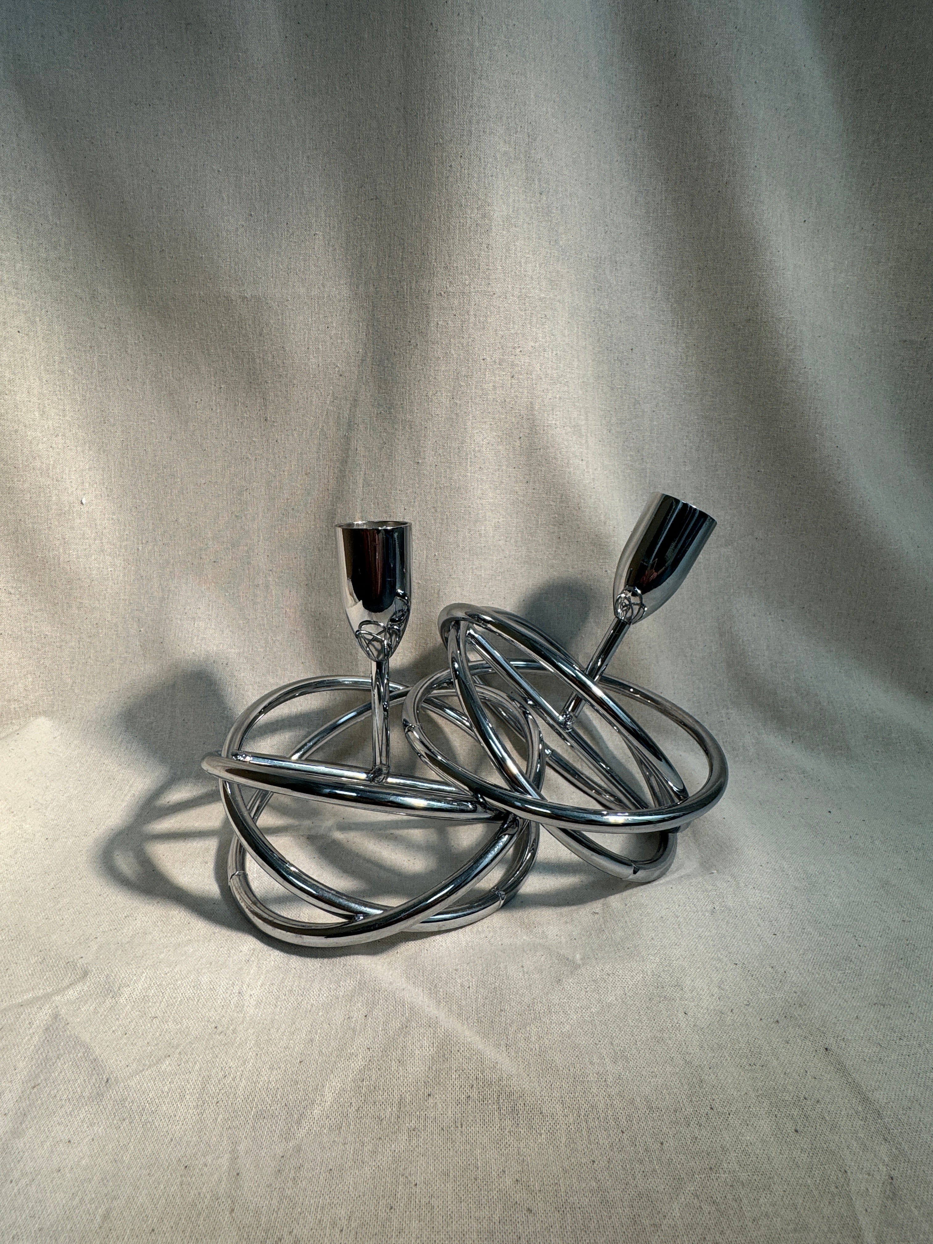 Modernist candlesticks (pair)