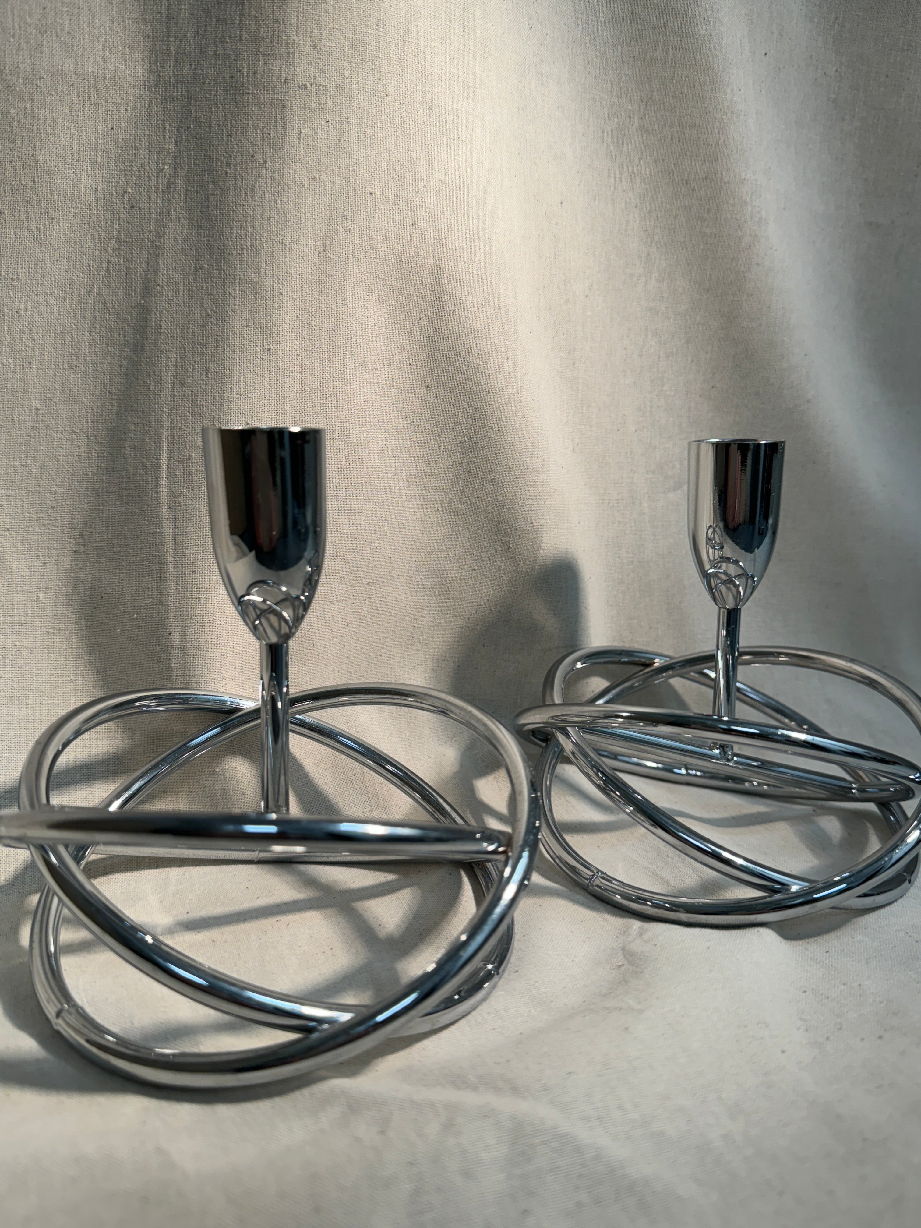 Modernist candlesticks (pair)