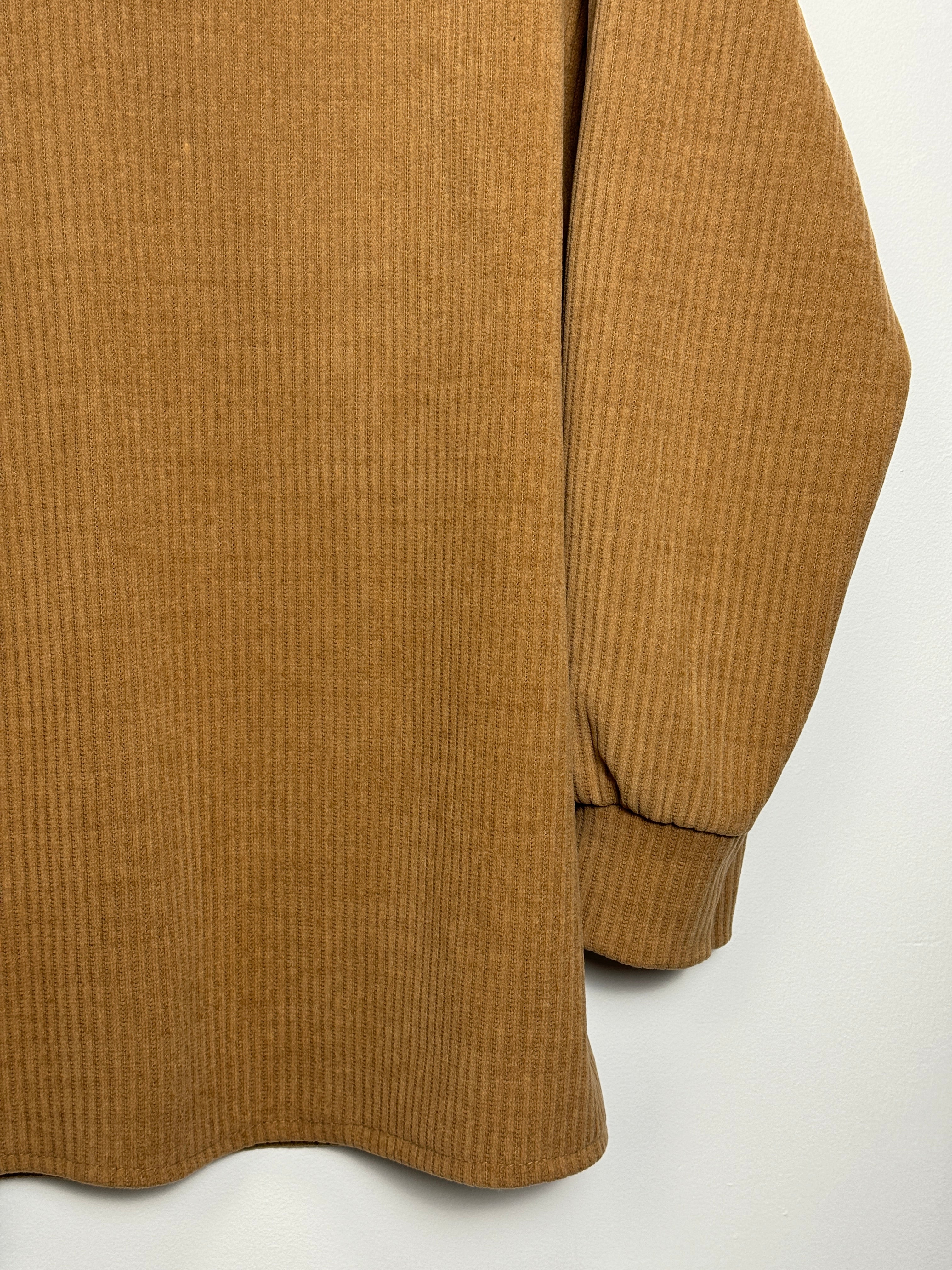 Corduroy Long Sleeved Polo (M)