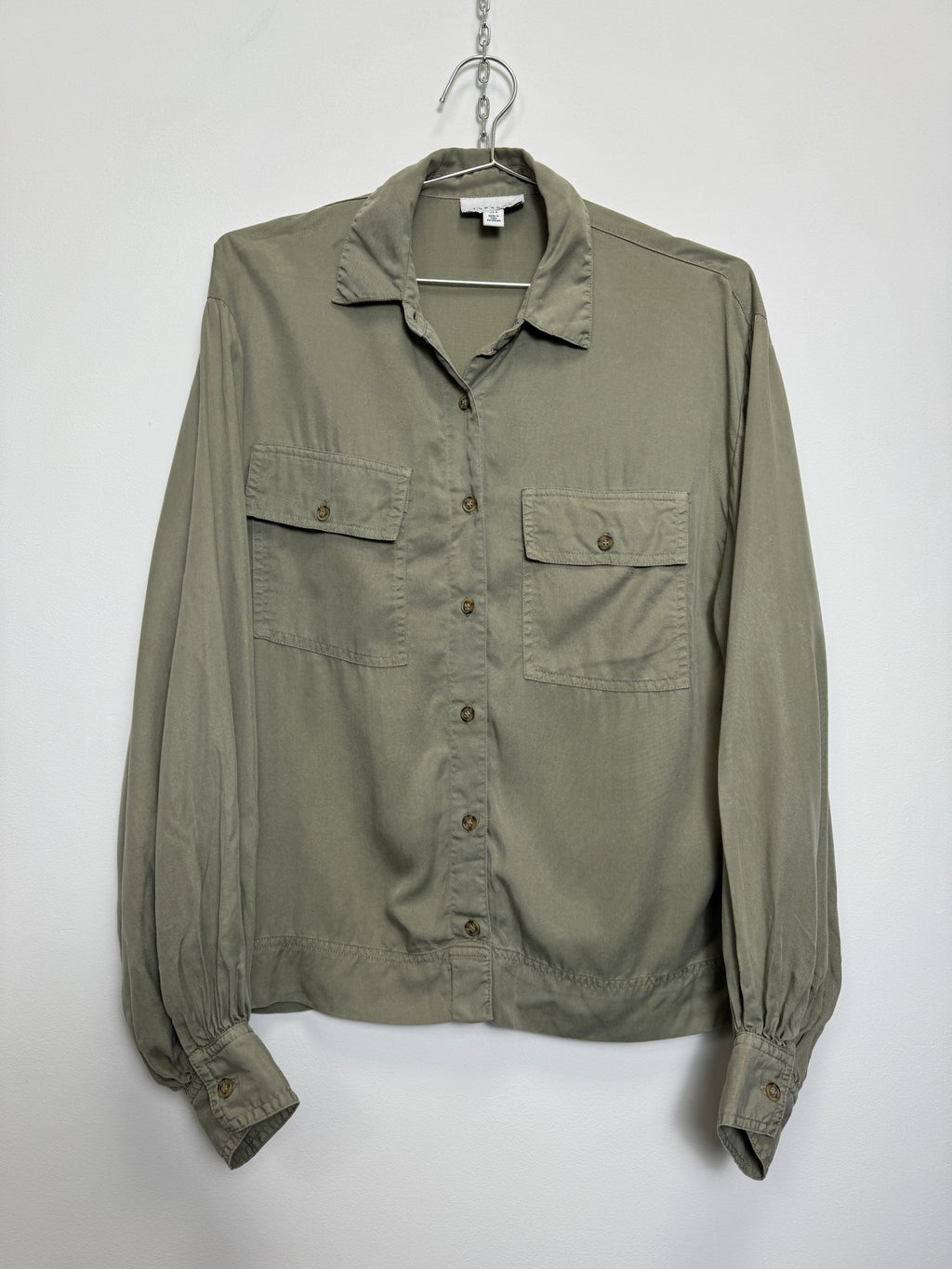 Khaki Button Down Shirt (S)