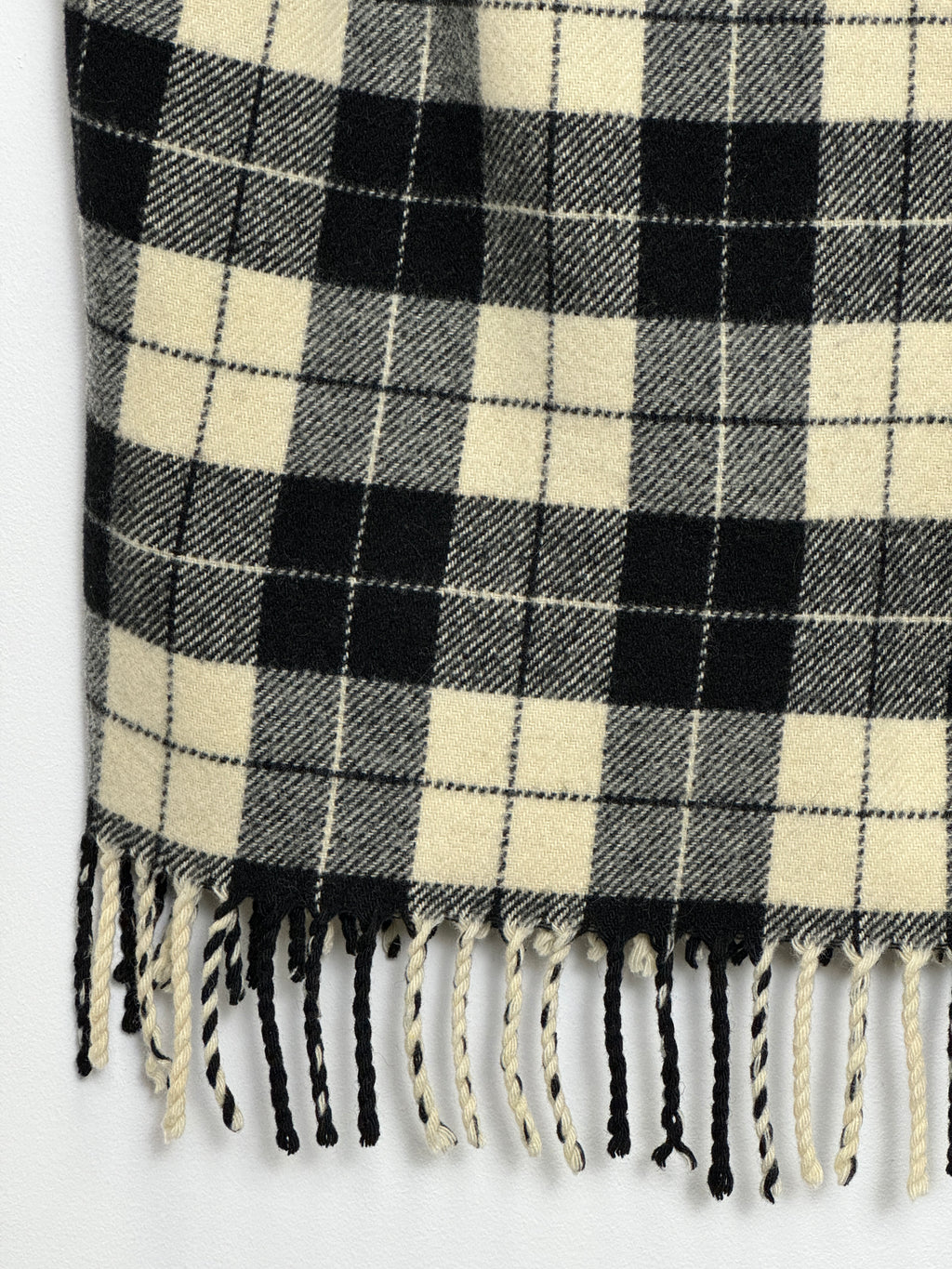 Tasselled wool vest top (M)