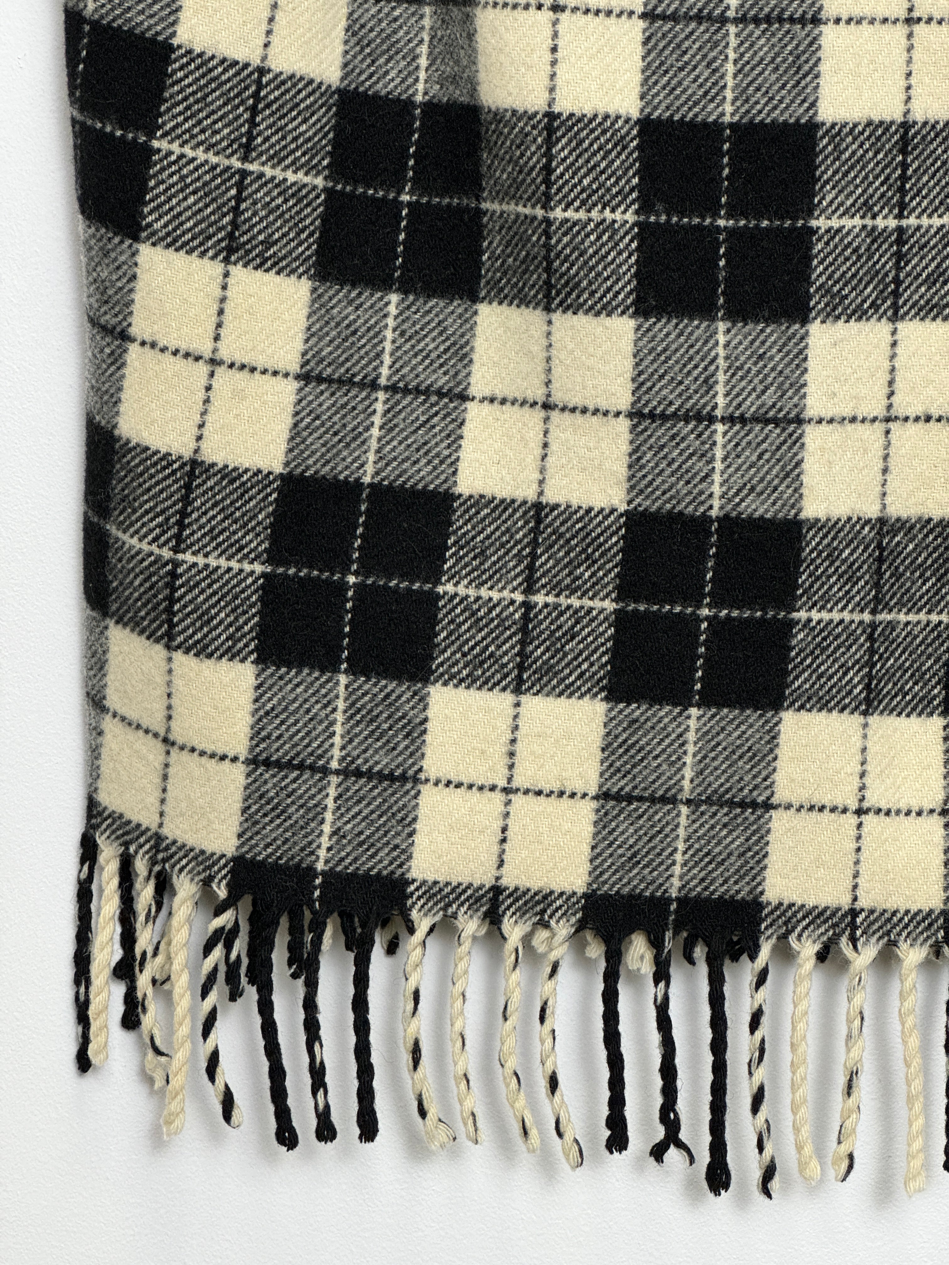 Tasselled wool vest top (M)