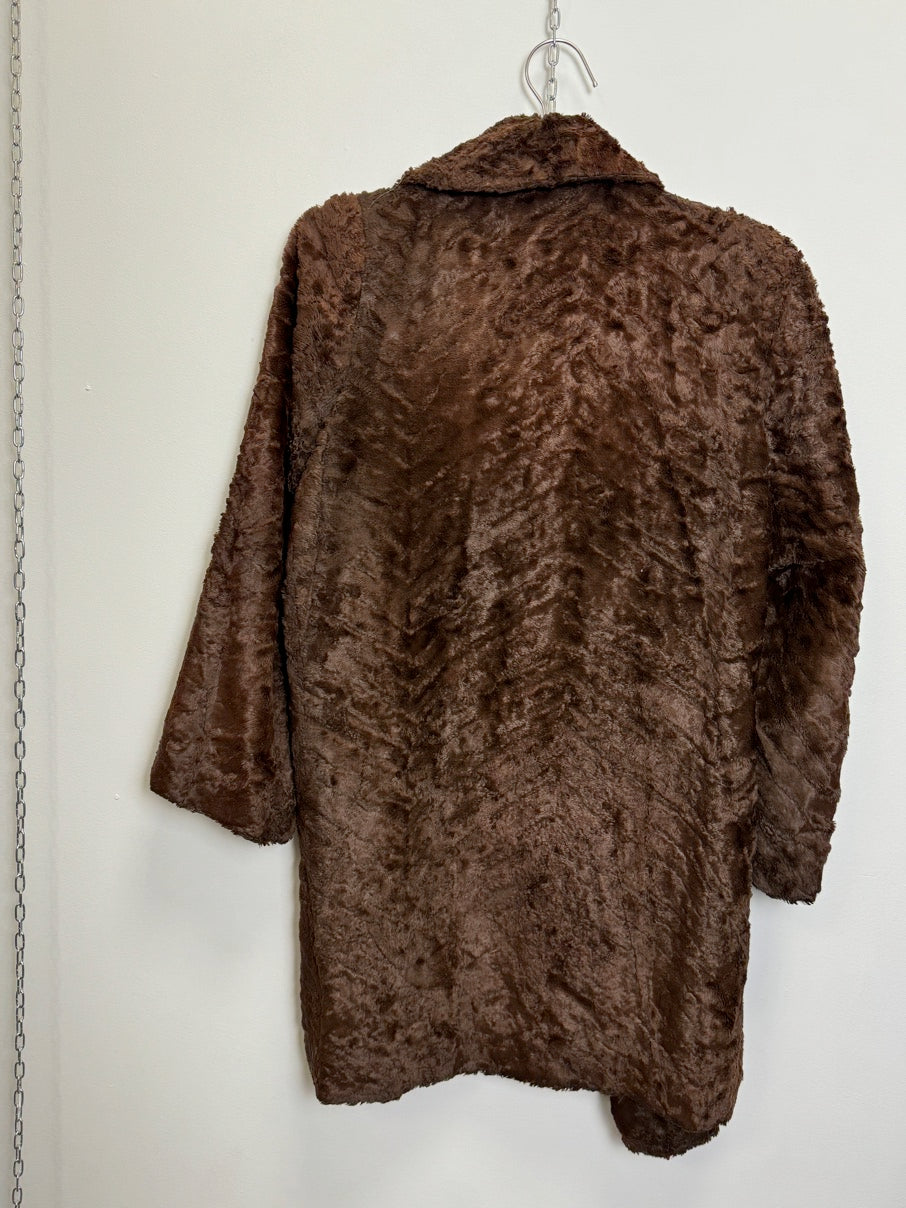Faux fur swing jacket (S / M)