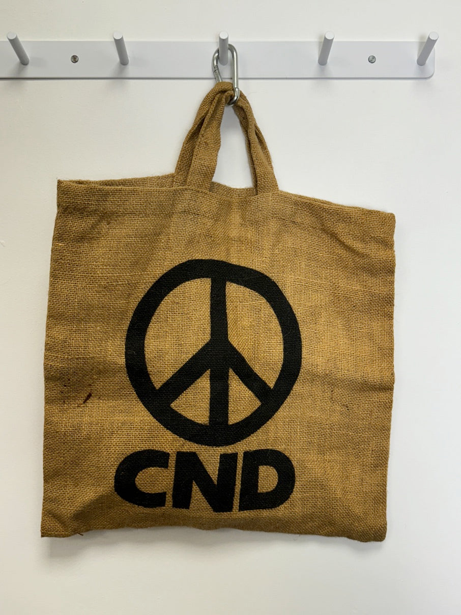 CND jute tote bag