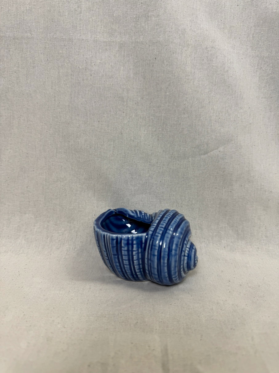 Blue shell ceramic pot