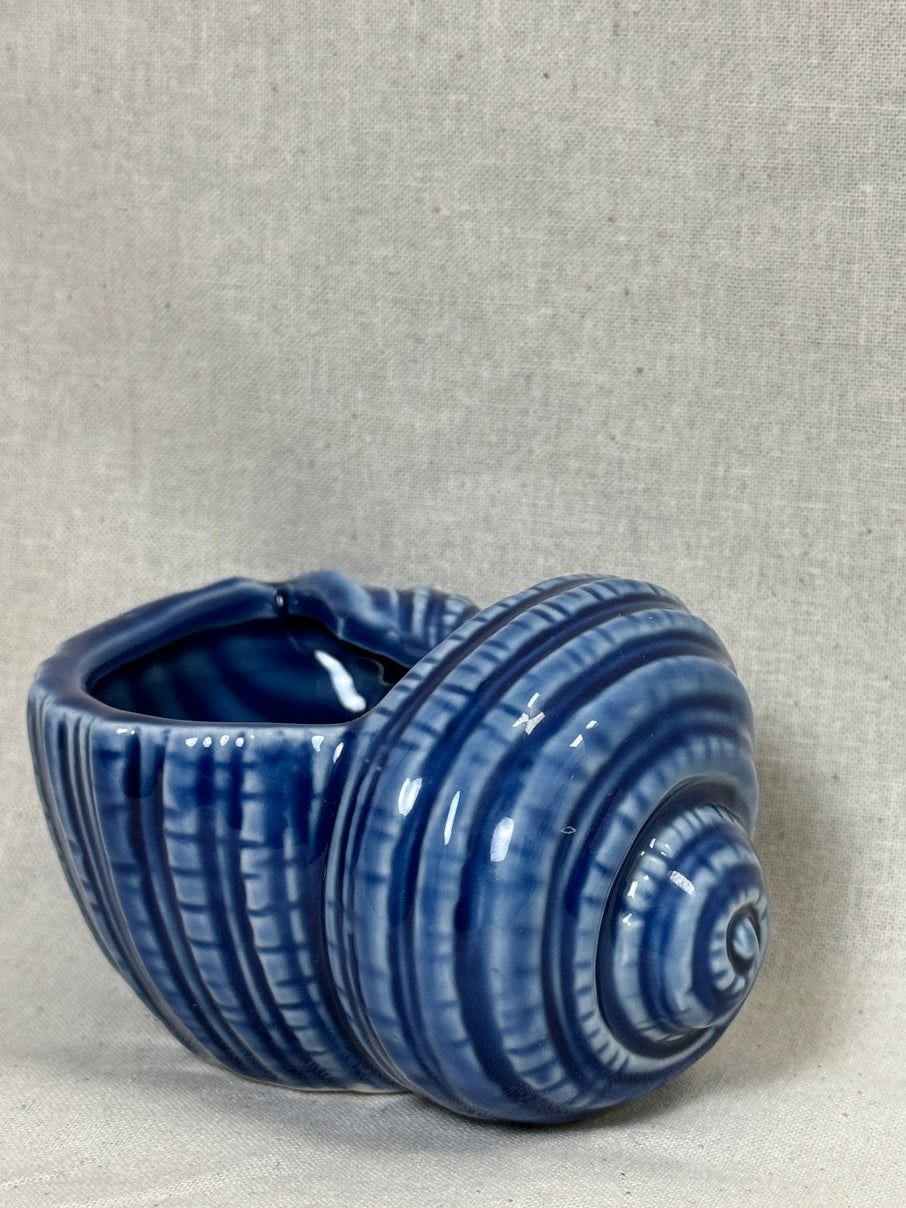 Blue shell ceramic pot