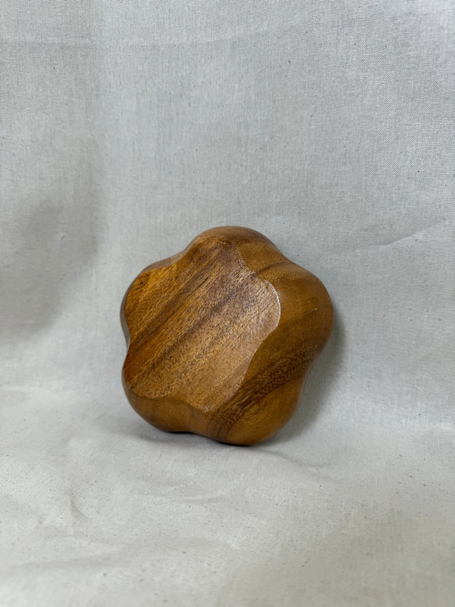Wooden flower bowl