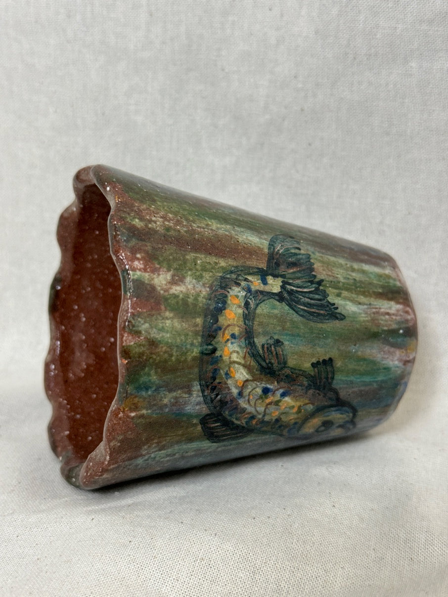 Ceramic fish pot