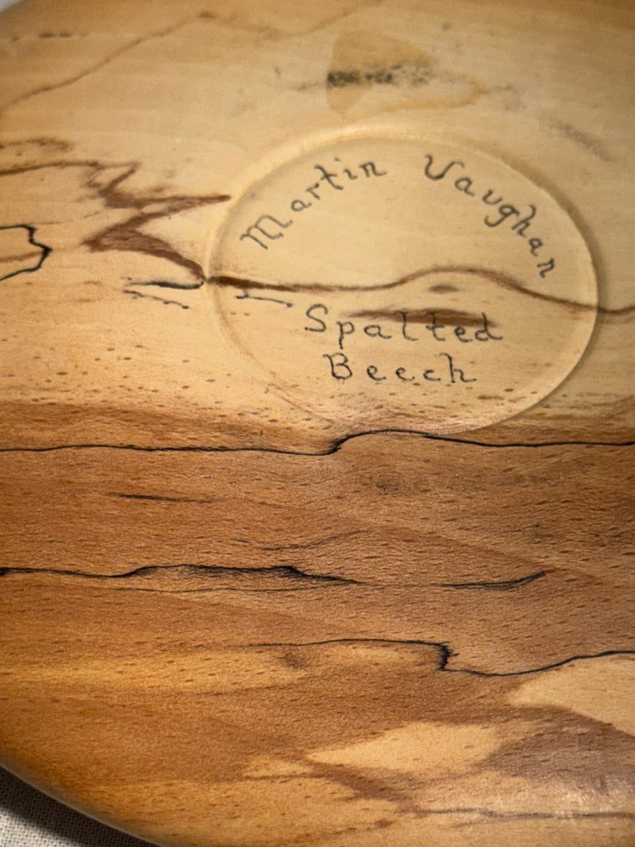 Handmade spalted beech tealight holder