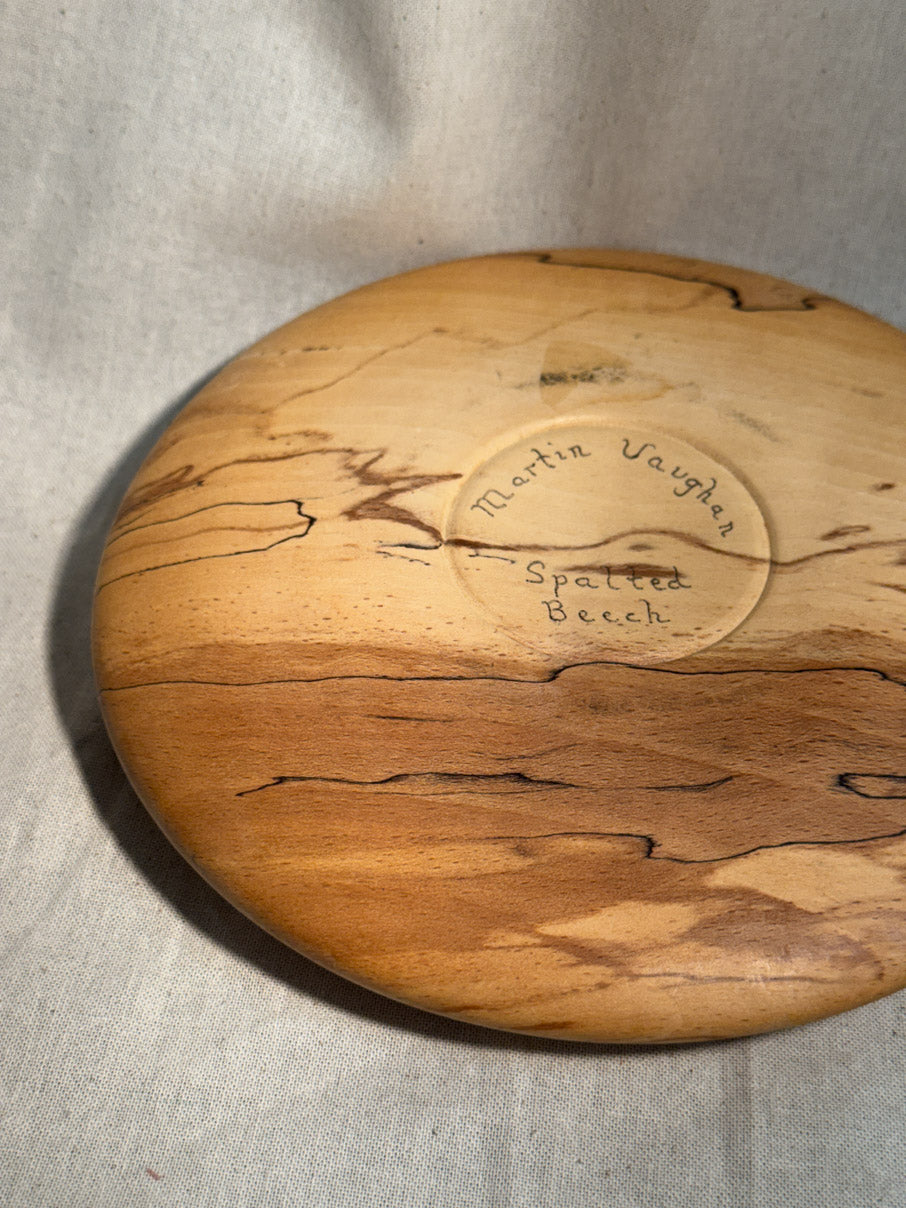 Handmade spalted beech tealight holder
