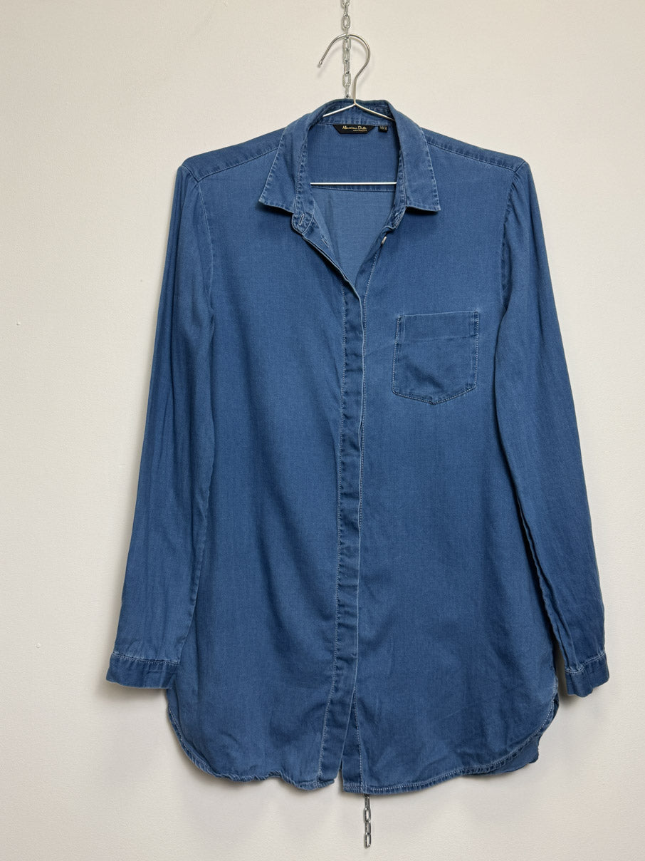 Denim chambray shirt (M)