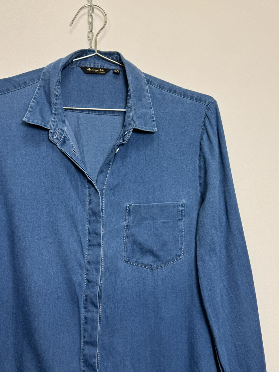 Denim chambray shirt (M)