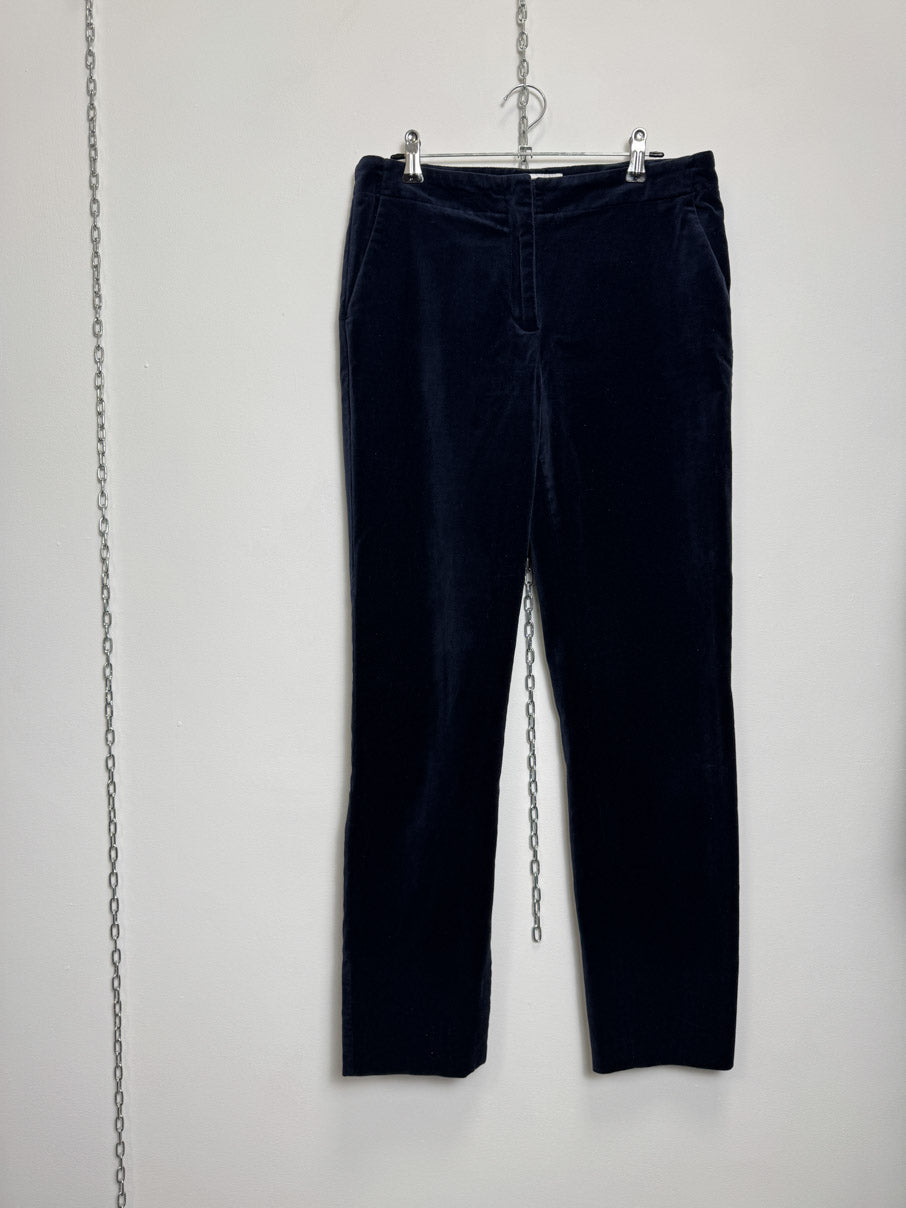 Velvet slim leg trousers (S)