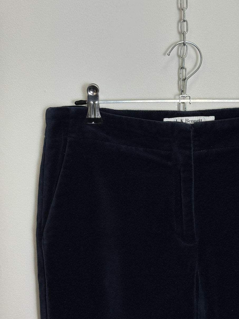 Velvet slim leg trousers (S)