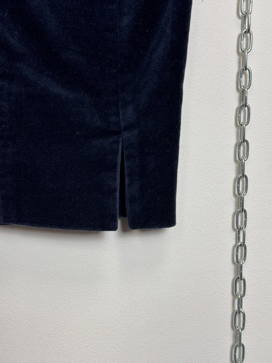 Velvet slim leg trousers (S)