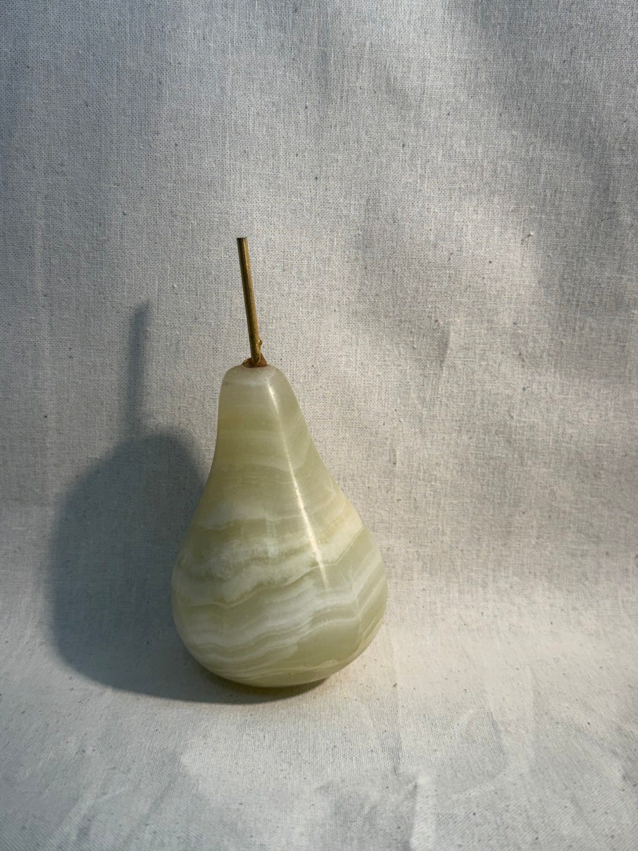 Onyx pear ornament