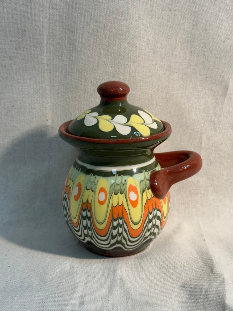 Bulgarian Troyan 'drip glaze' pot