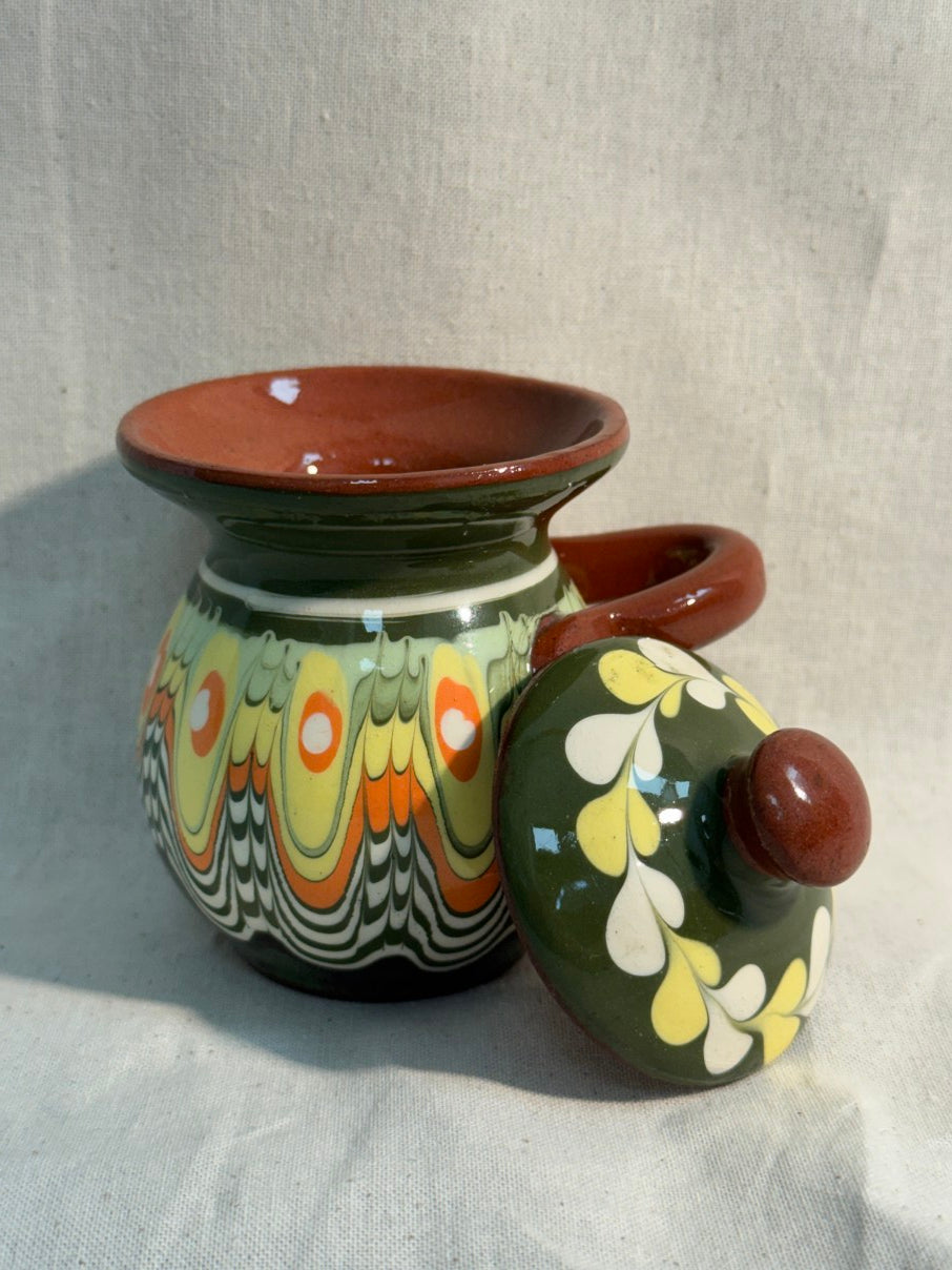 Bulgarian Troyan 'drip glaze' pot