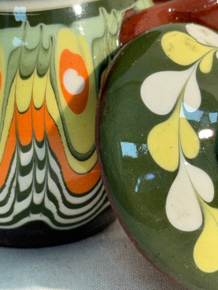 Bulgarian Troyan 'drip glaze' pot
