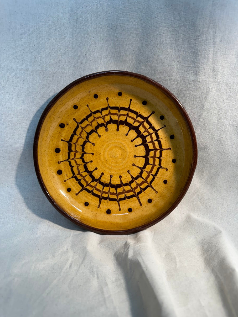 Painted decorative plate