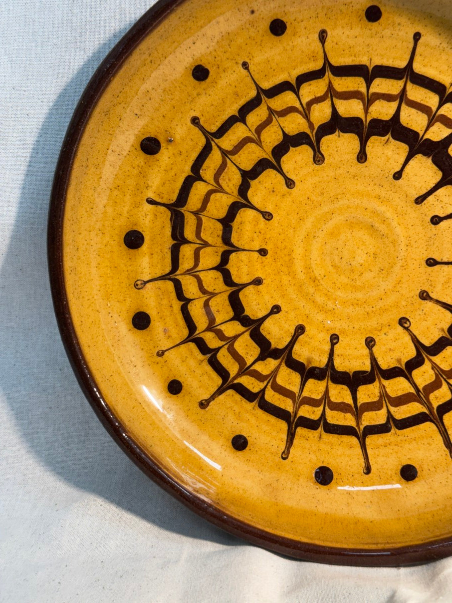 Painted decorative plate