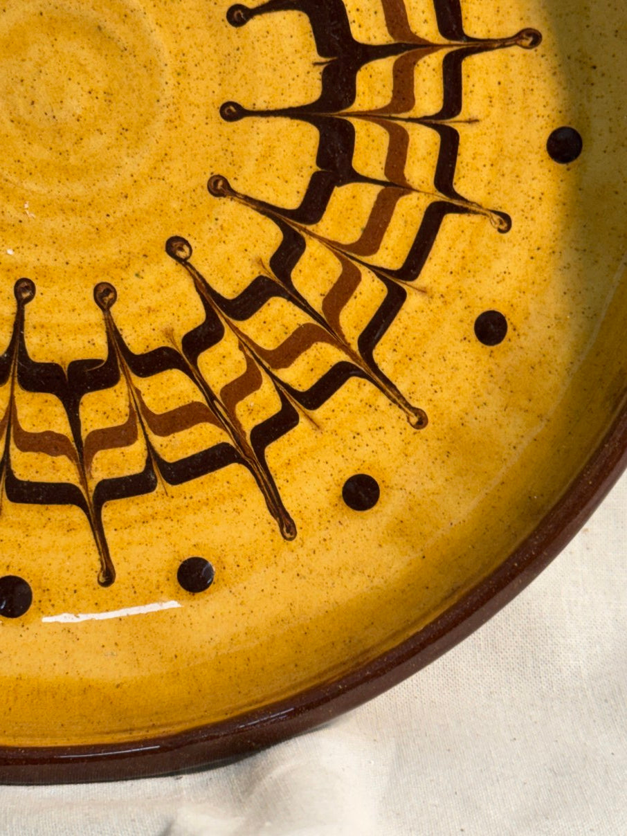 Painted decorative plate
