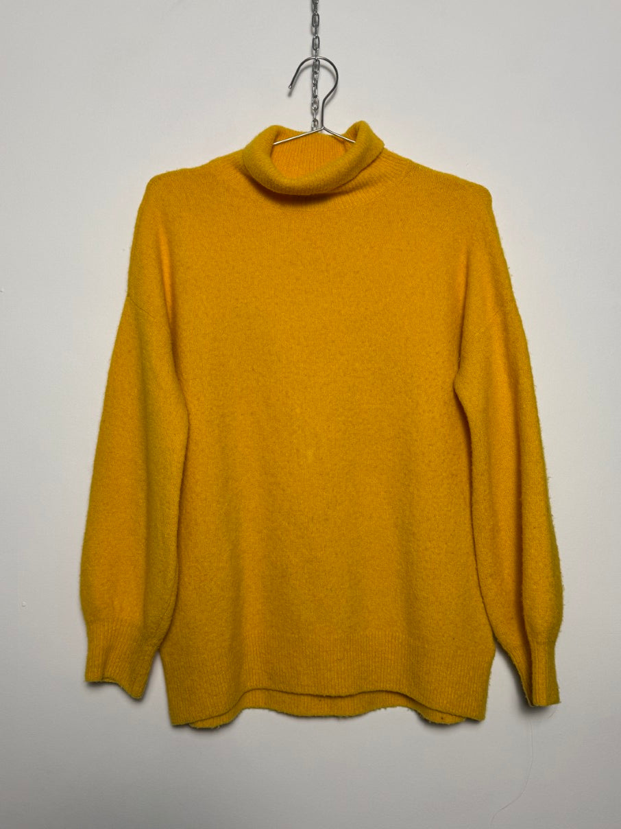 Wool-blend roll neck jumper (XS / S)