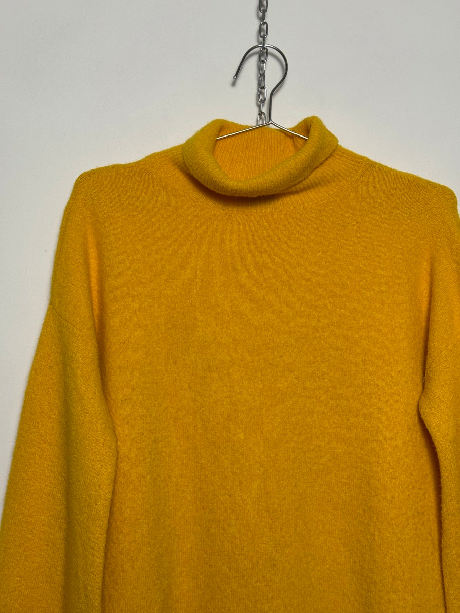 Wool-blend roll neck jumper (XS / S)