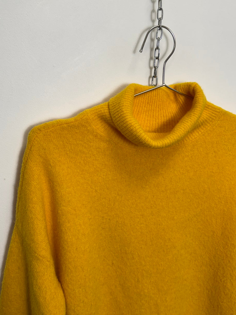 Wool-blend roll neck jumper (XS / S)