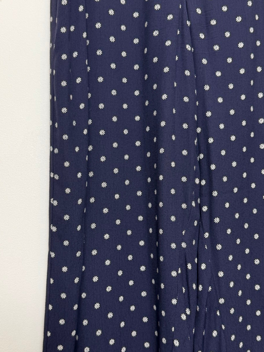 Daisy pattern loose leg trousers (M)