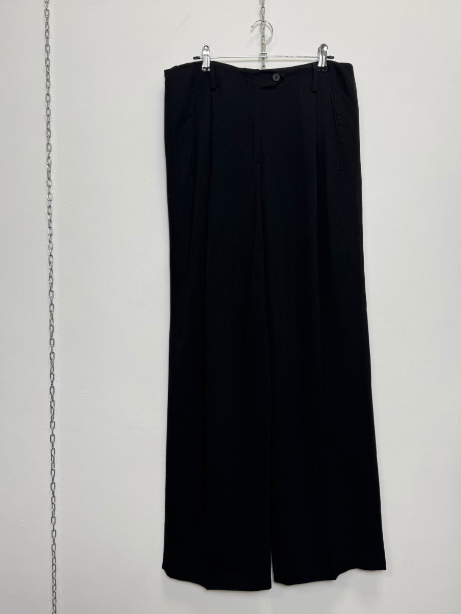 Wide leg tailored trousers (S)