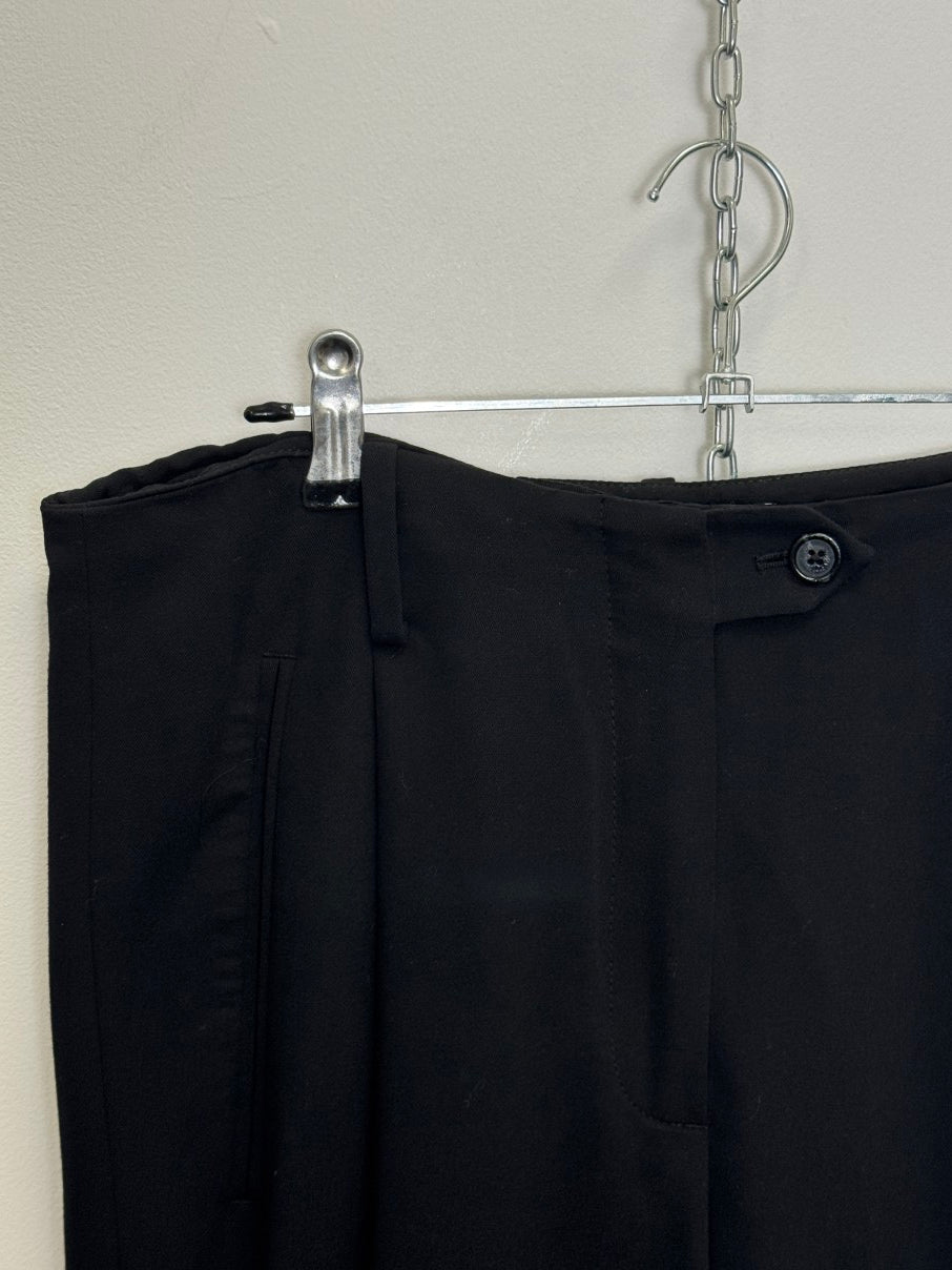 Wide leg tailored trousers (S)