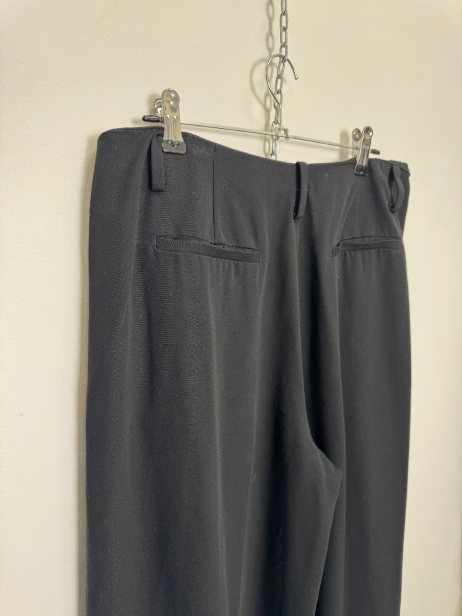 Wide leg tailored trousers (S)
