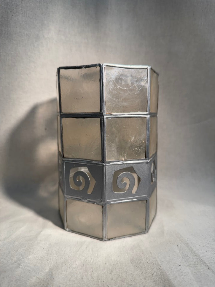 Capiz shell lampshade